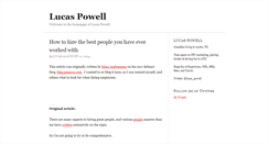 Desktop Screenshot of lucaspowell.com