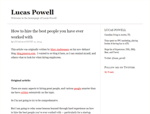 Tablet Screenshot of lucaspowell.com